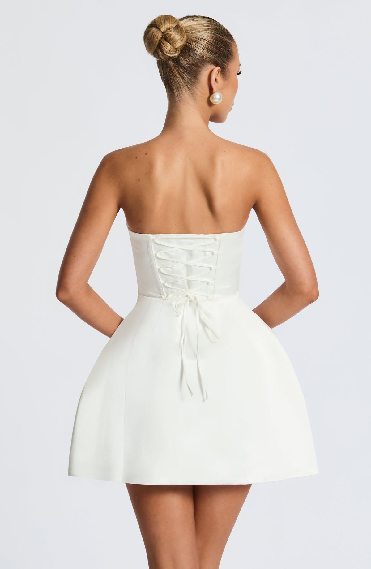 Abbie Mini Dress in Ivory