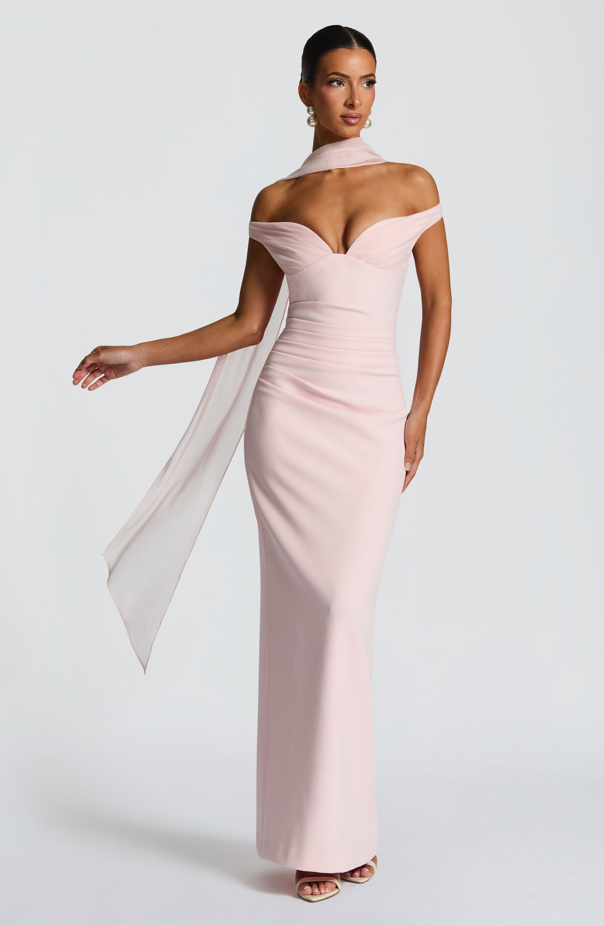 Abigael Maxi Dress in Blush