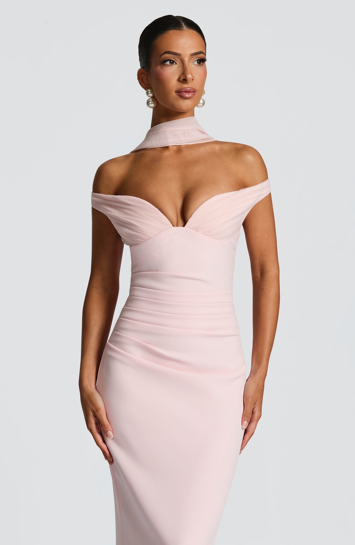 Abigael Maxi Dress in Blush