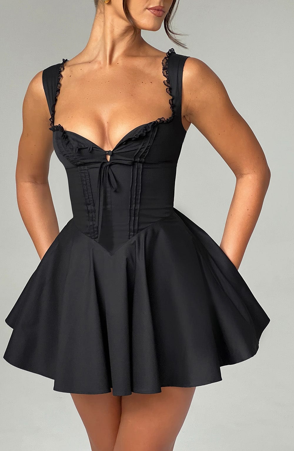 Adalene Mini Dress in Black