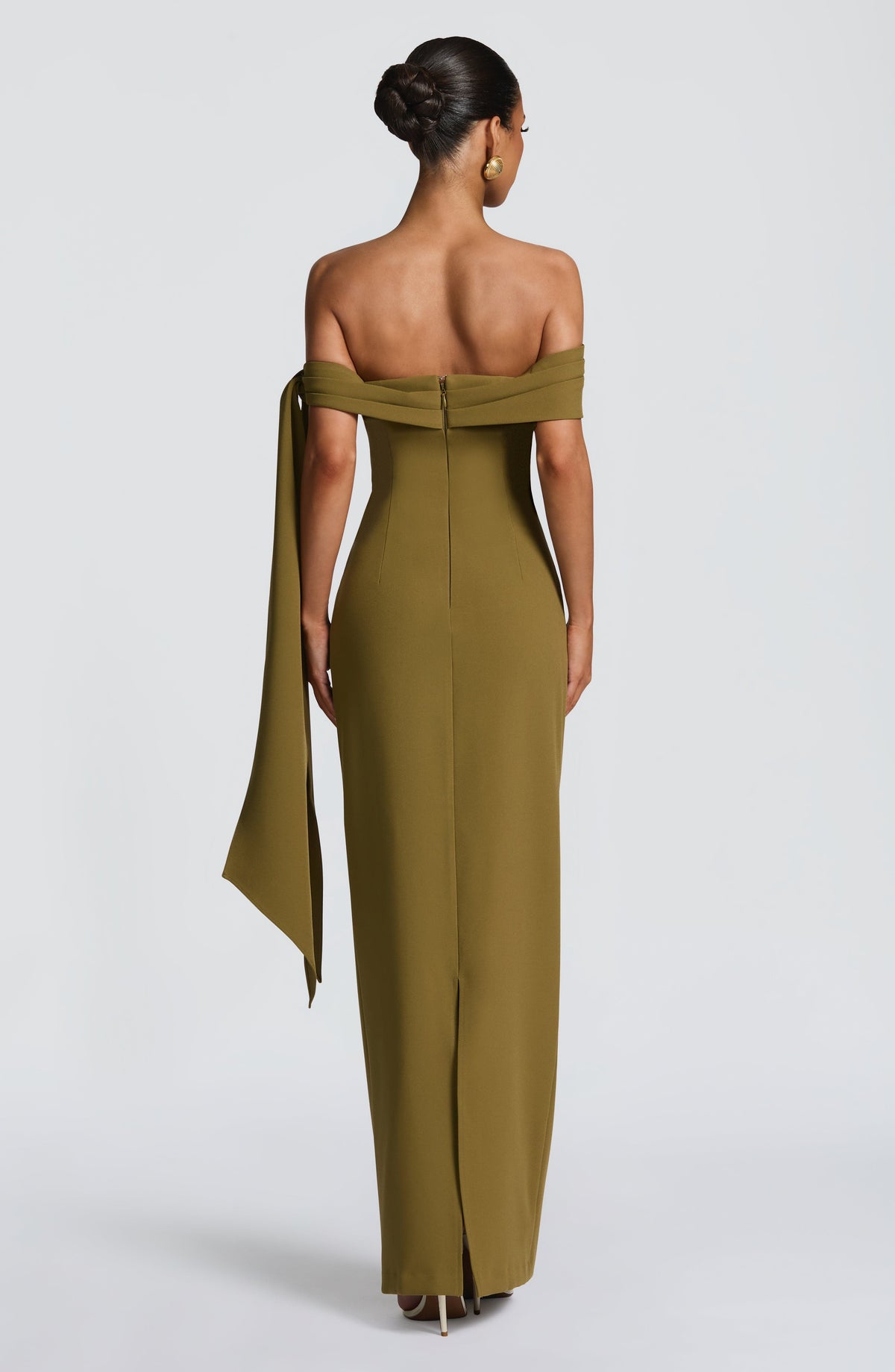 Addyson Maxi Dress in Deep Olive