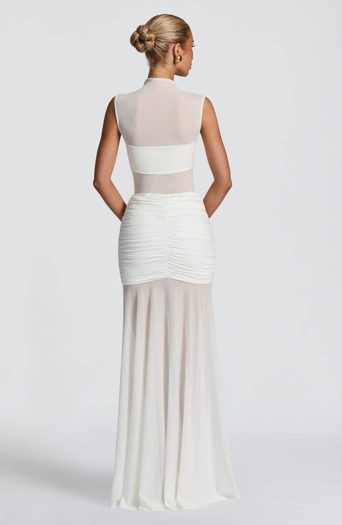 Adina Rose Top in White