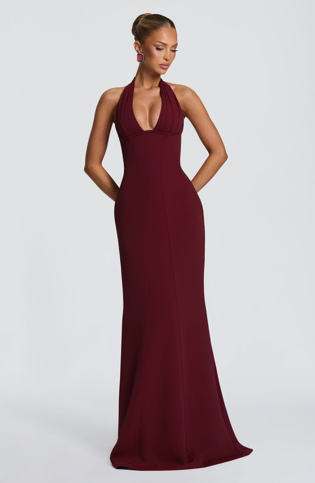 Adorabelle Maxi Dress in Cherry Lacquer