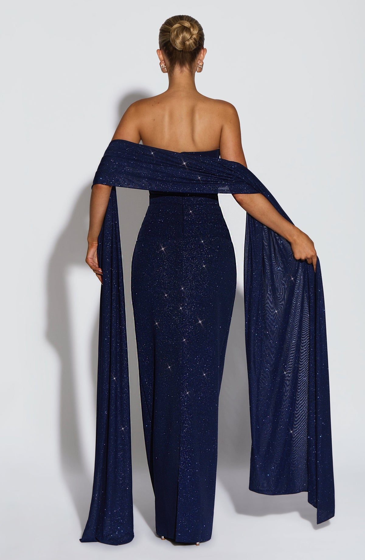 Agnessa Shawl in Navy Sparkle
