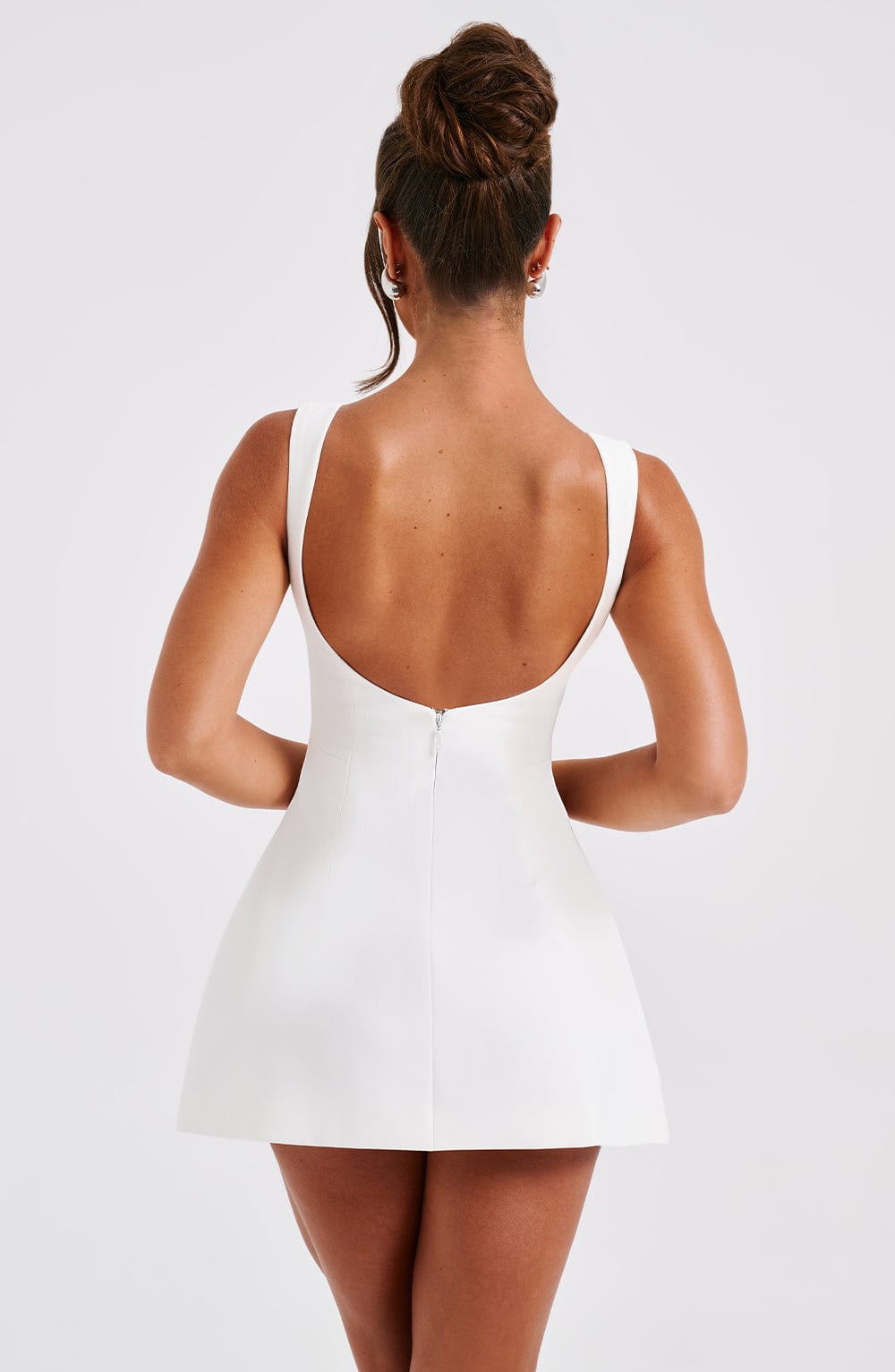 Alanis Mini Dress in Ivory