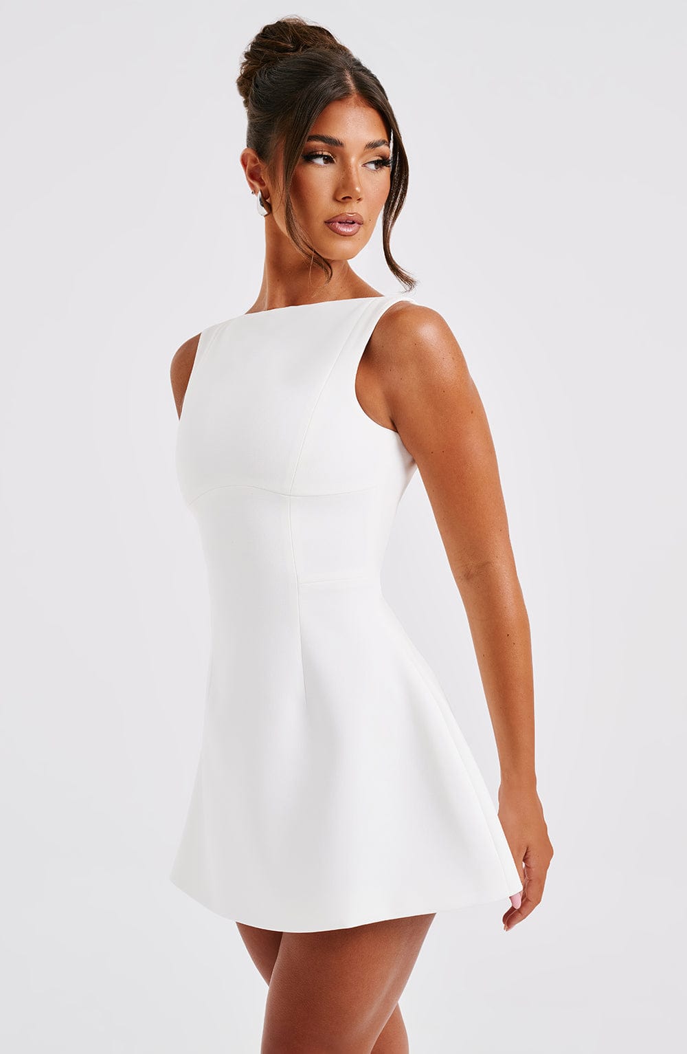 Alanis Mini Dress in Ivory