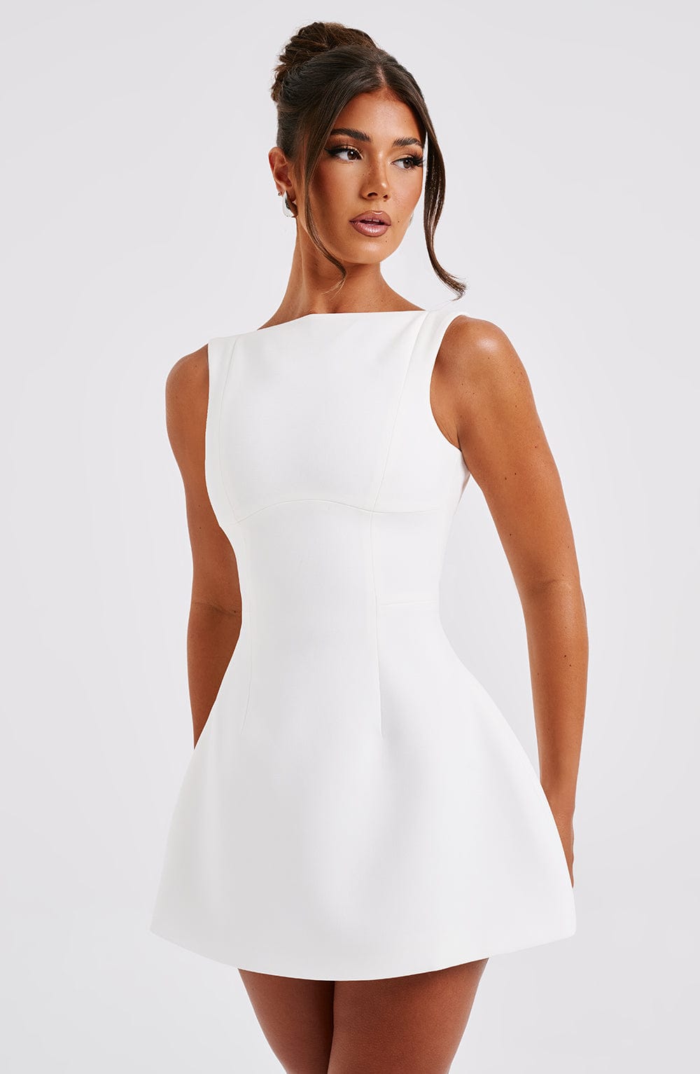 Alanis Mini Dress in Ivory