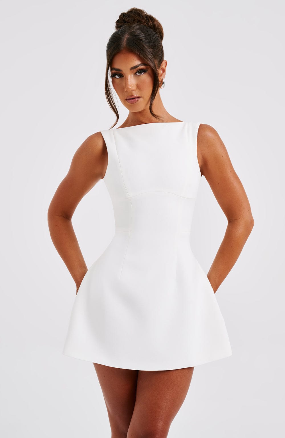 Alanis Mini Dress in Ivory