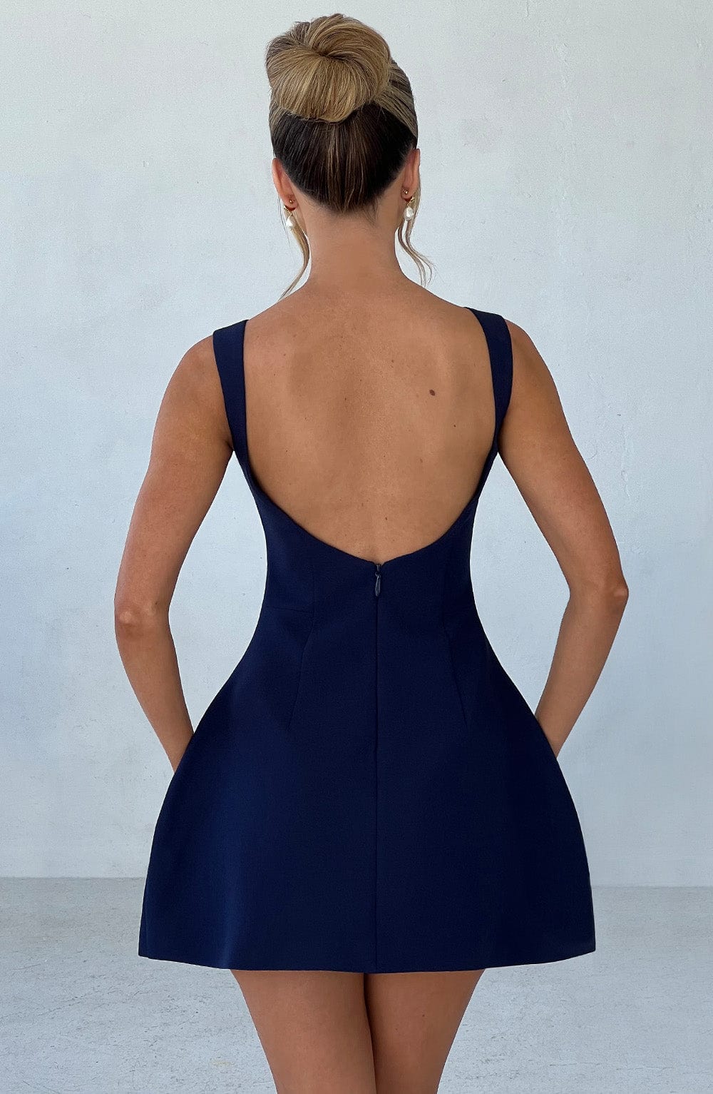 Alanis Mini Dress in Navy