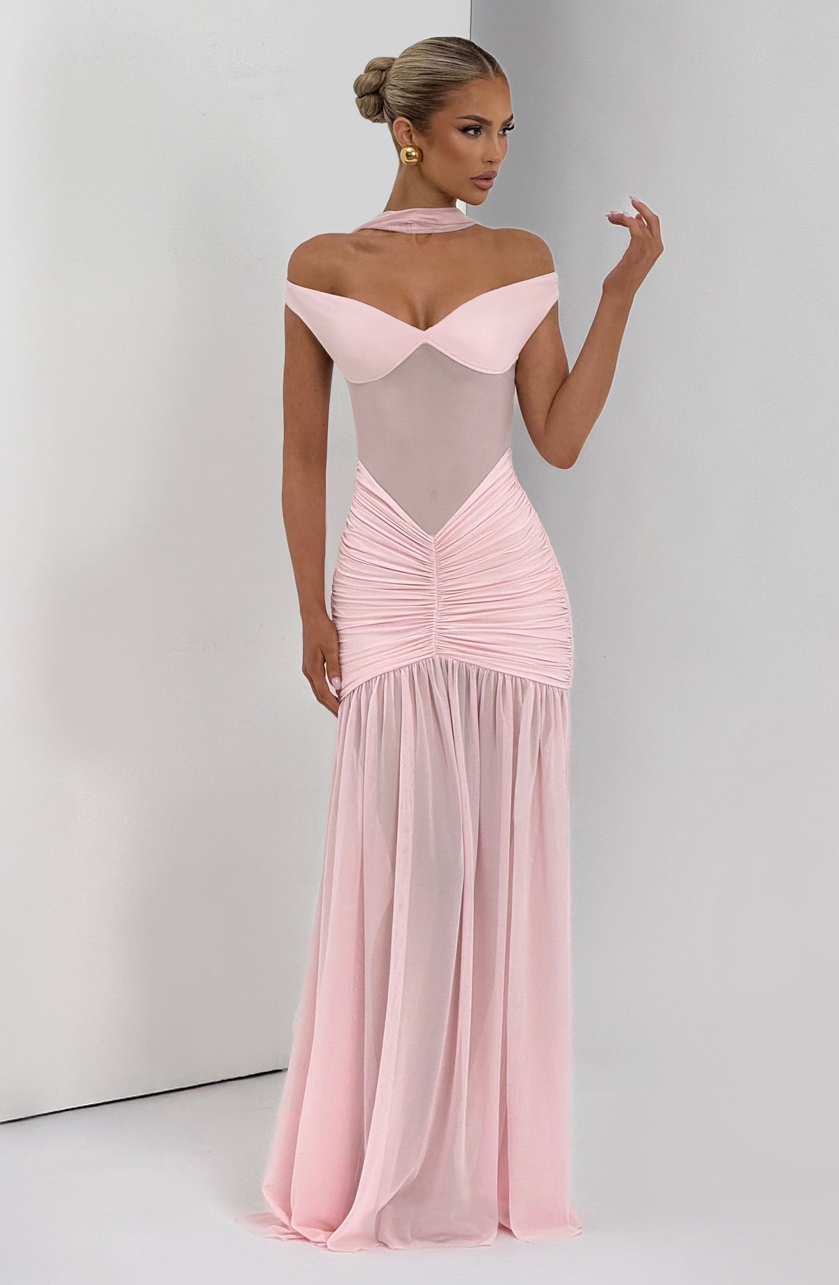 Alaya Maxi Dress in Blush