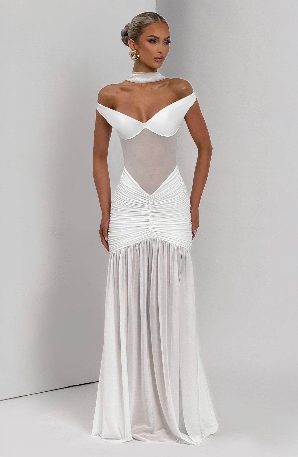 Alaya Maxi Dress in Ivory