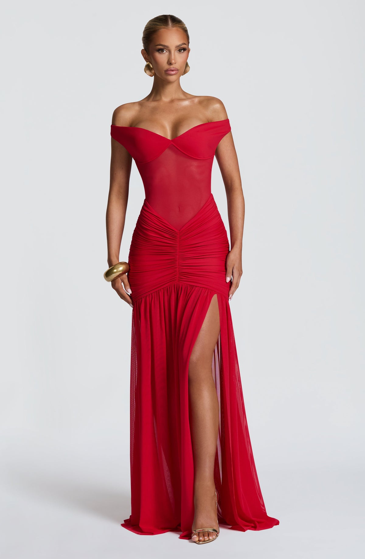Alaya Maxi Dress in Red
