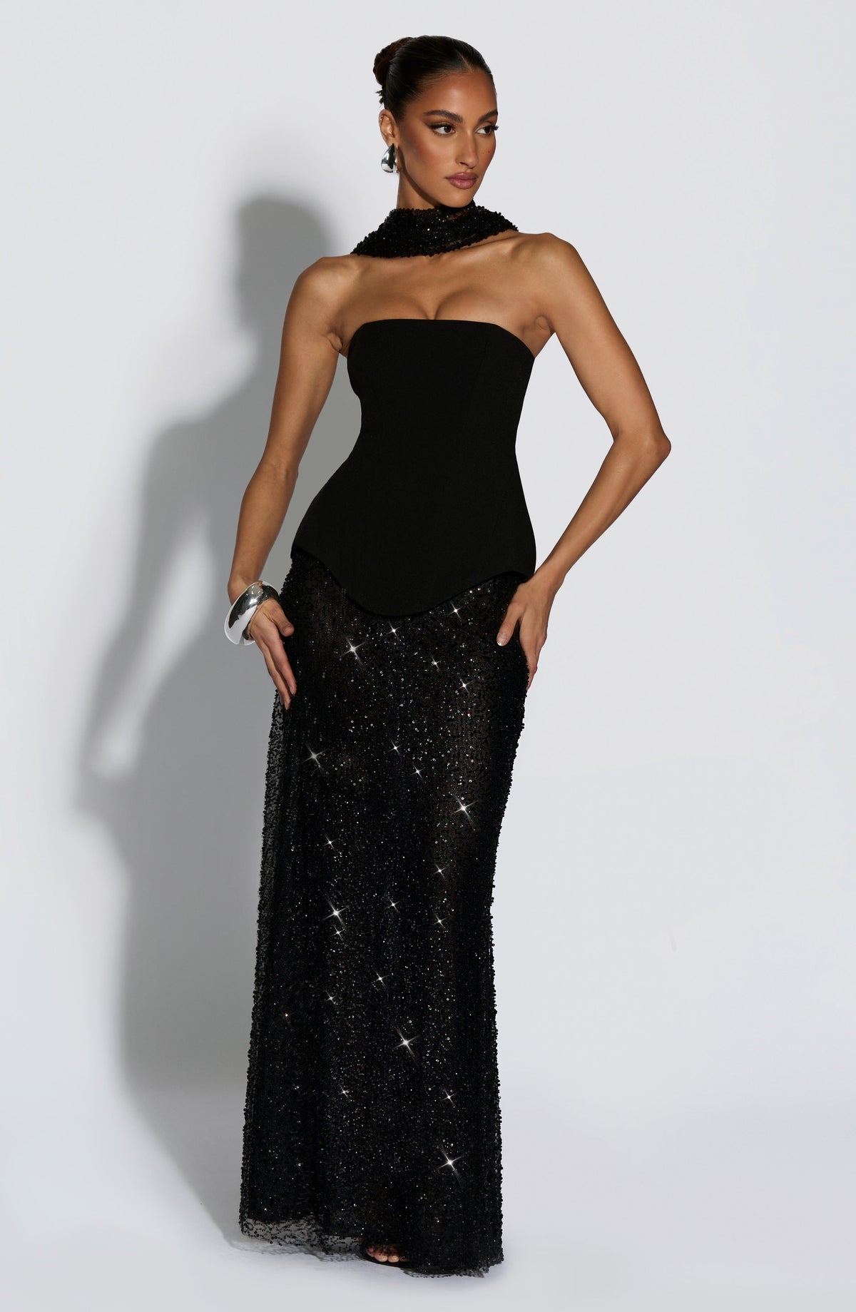 Allora Maxi Skirt in Black