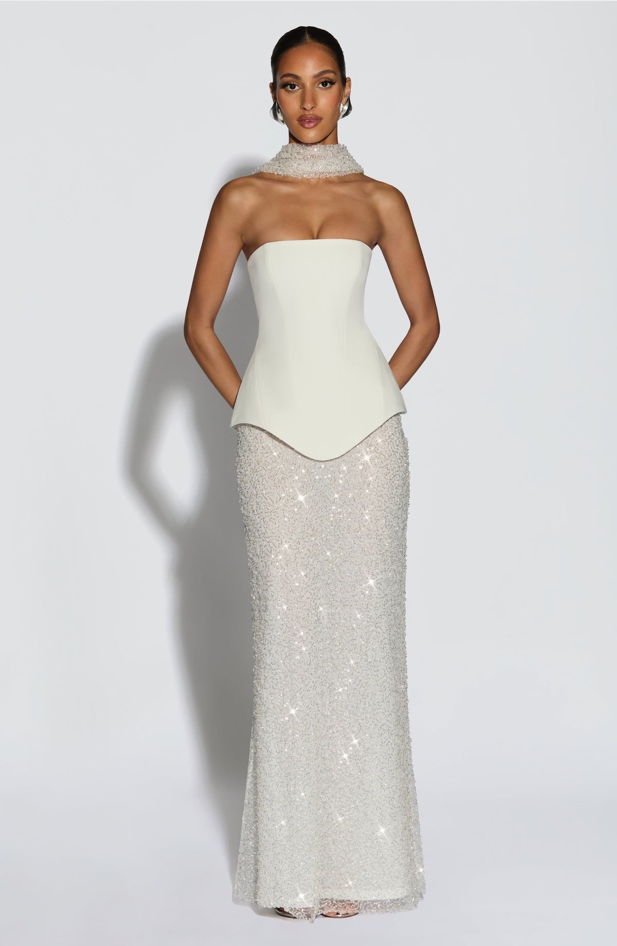 Allora Maxi Skirt in Ivory