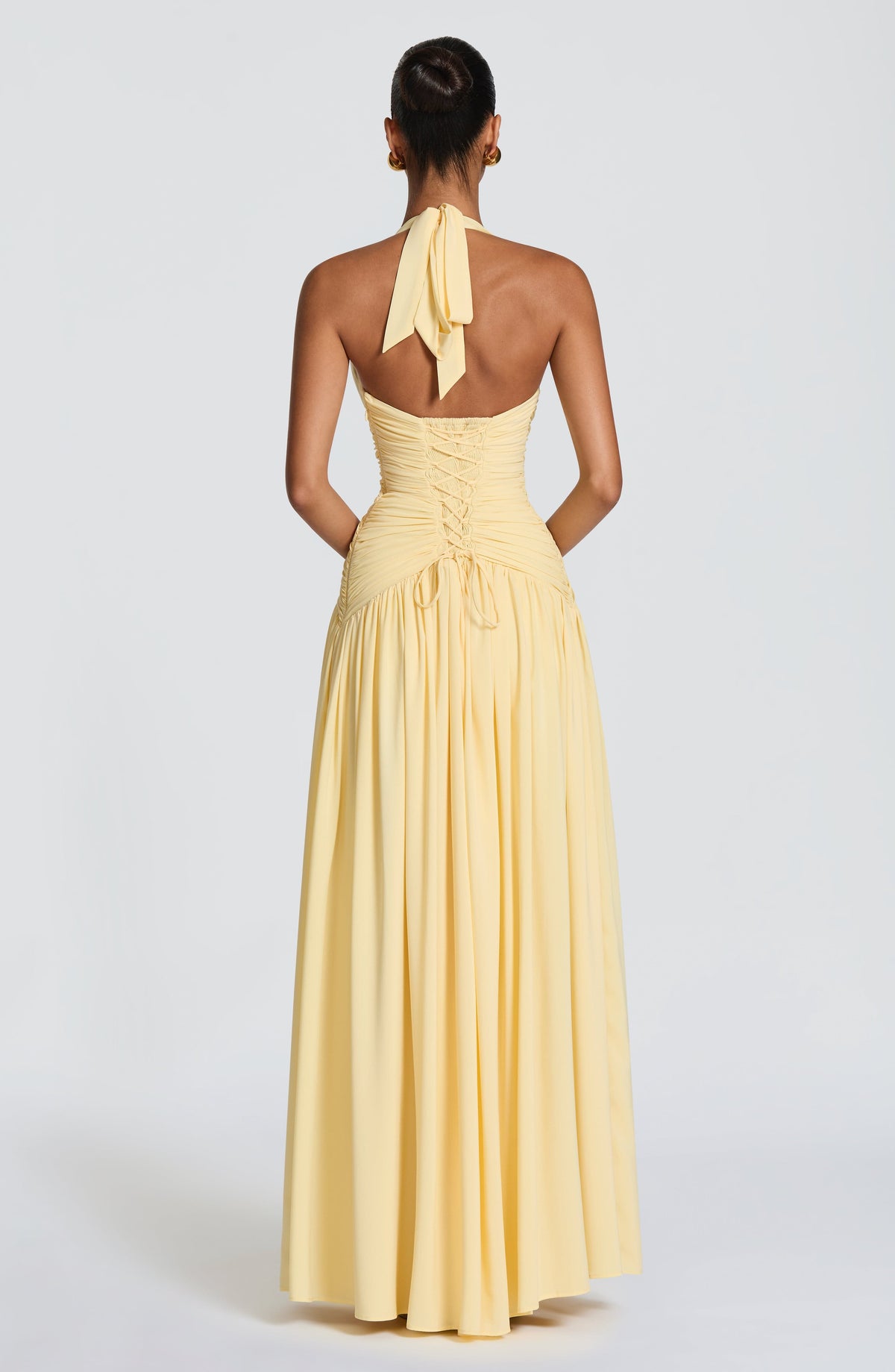 Amara Maxi Dress in Lemon