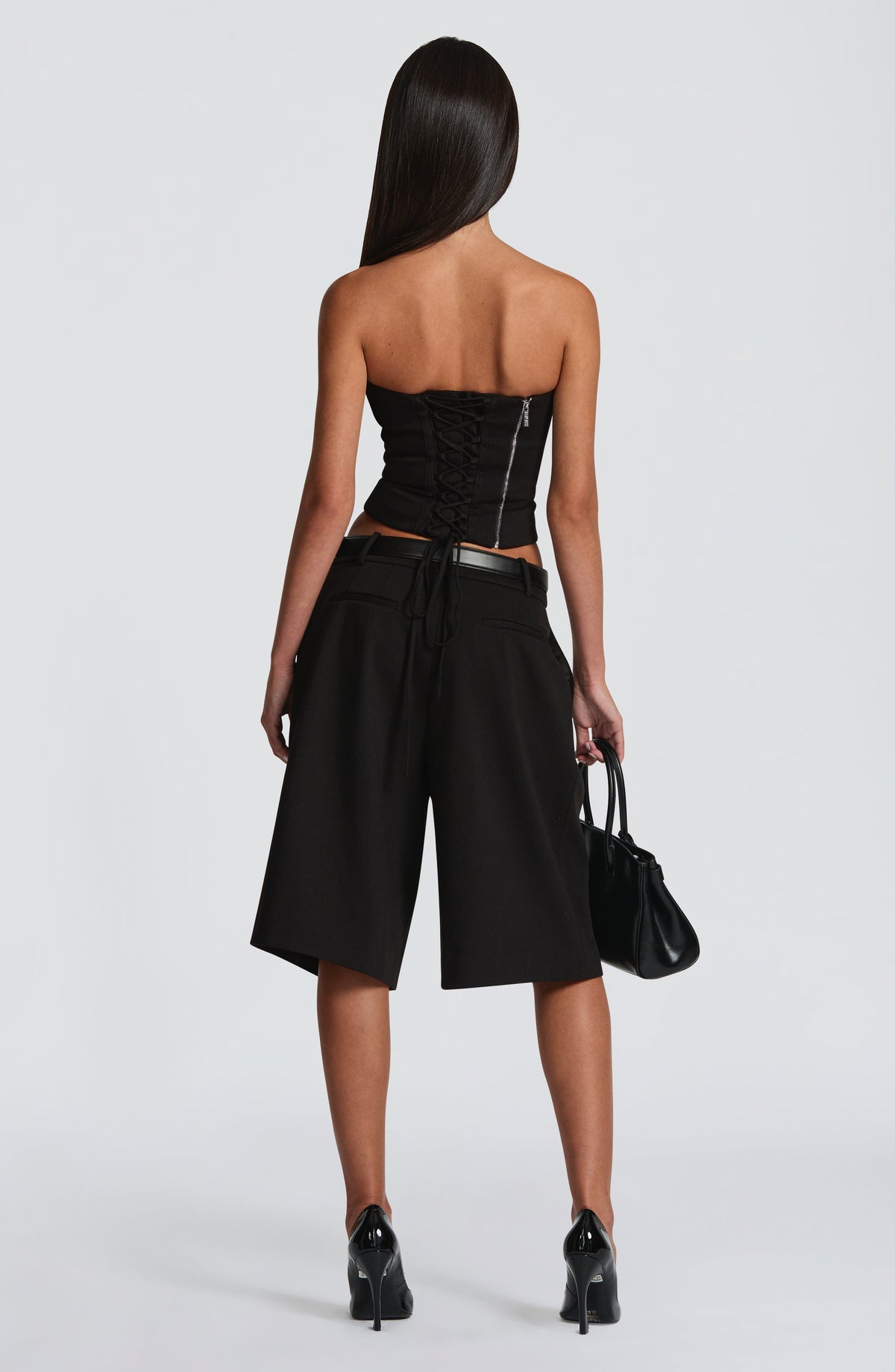 Amarah Bermuda Shorts in Black