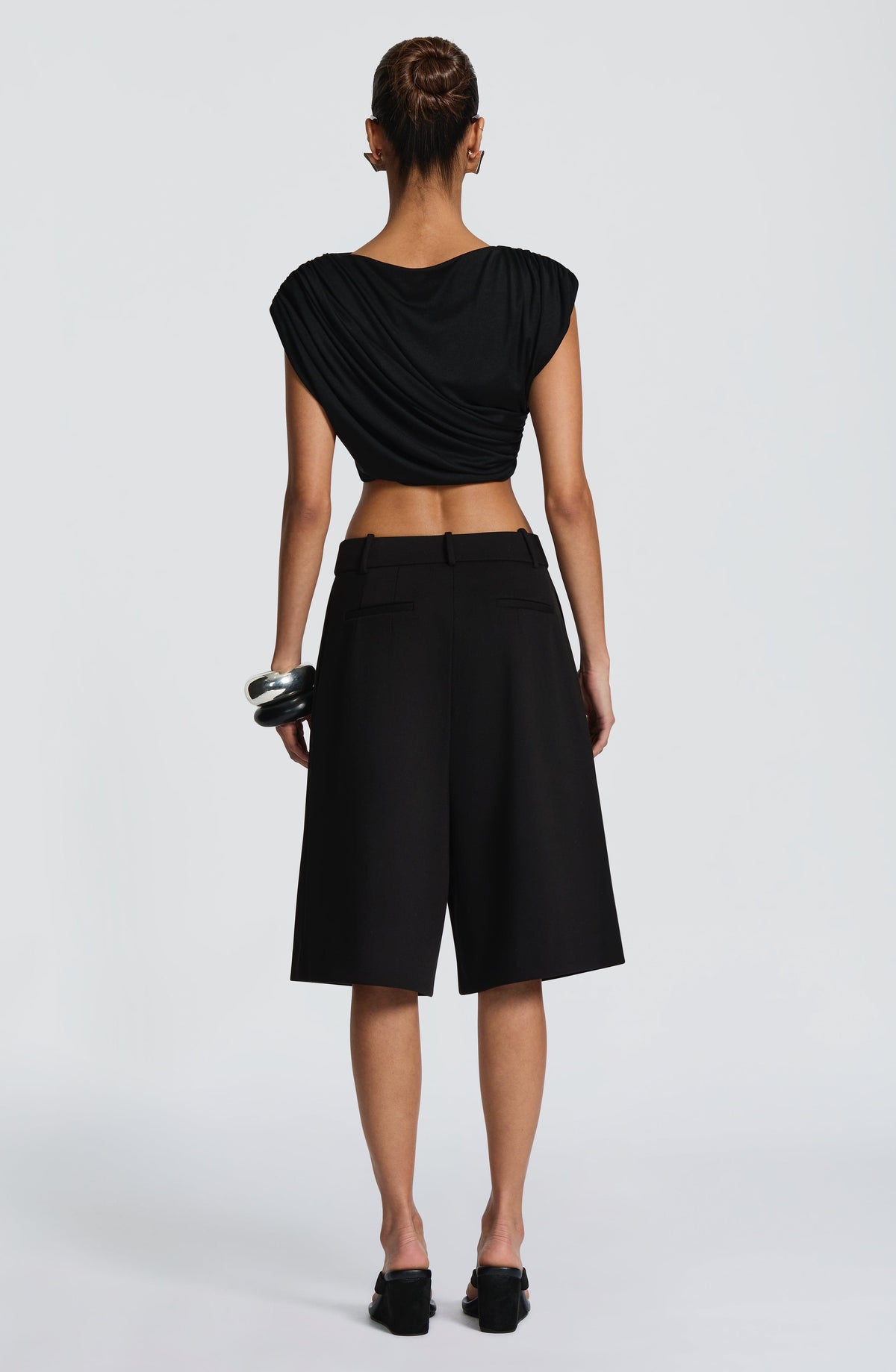 Amarah Bermuda Shorts in Black