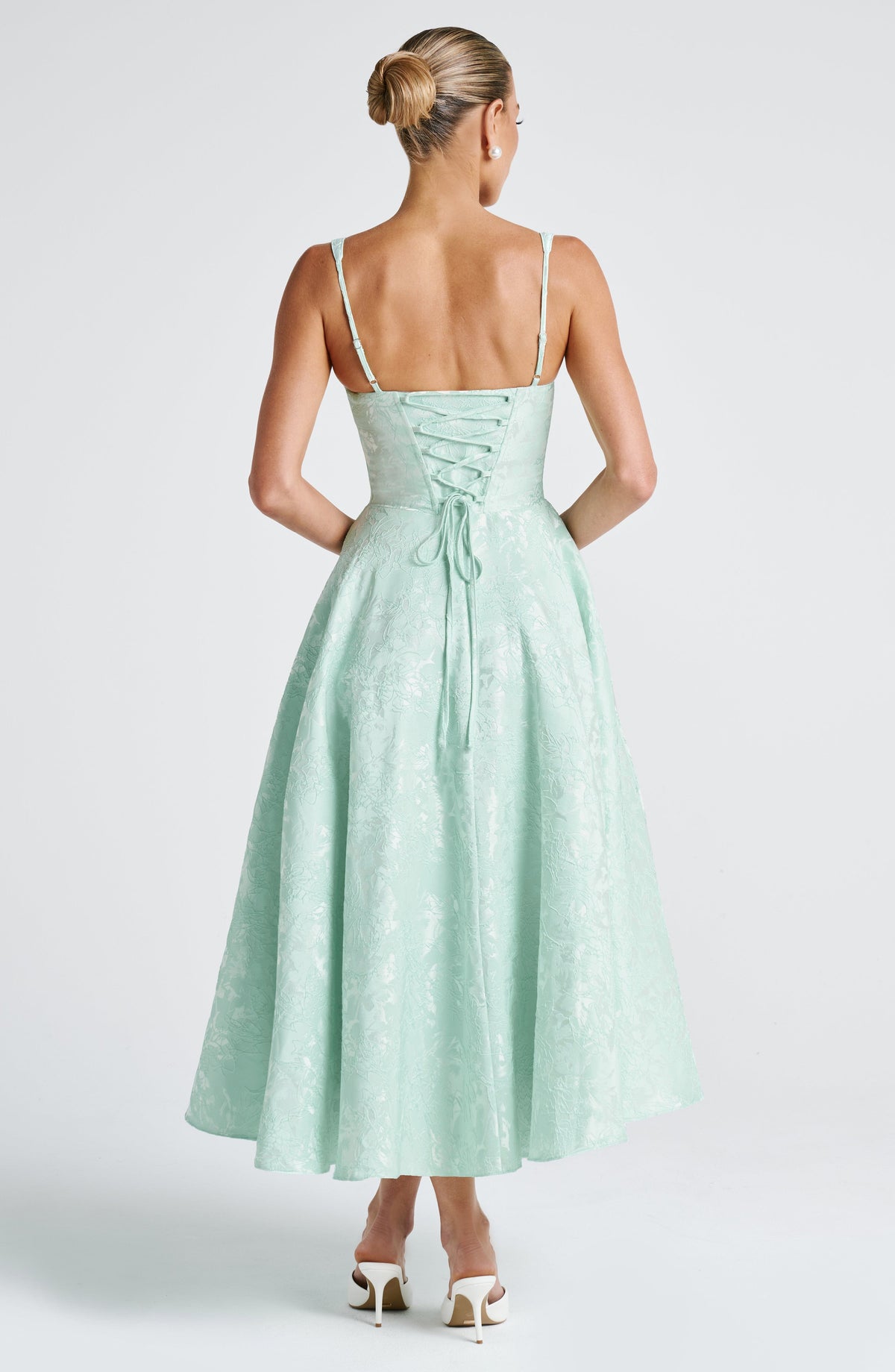 Amorae Midi Dress in Mint