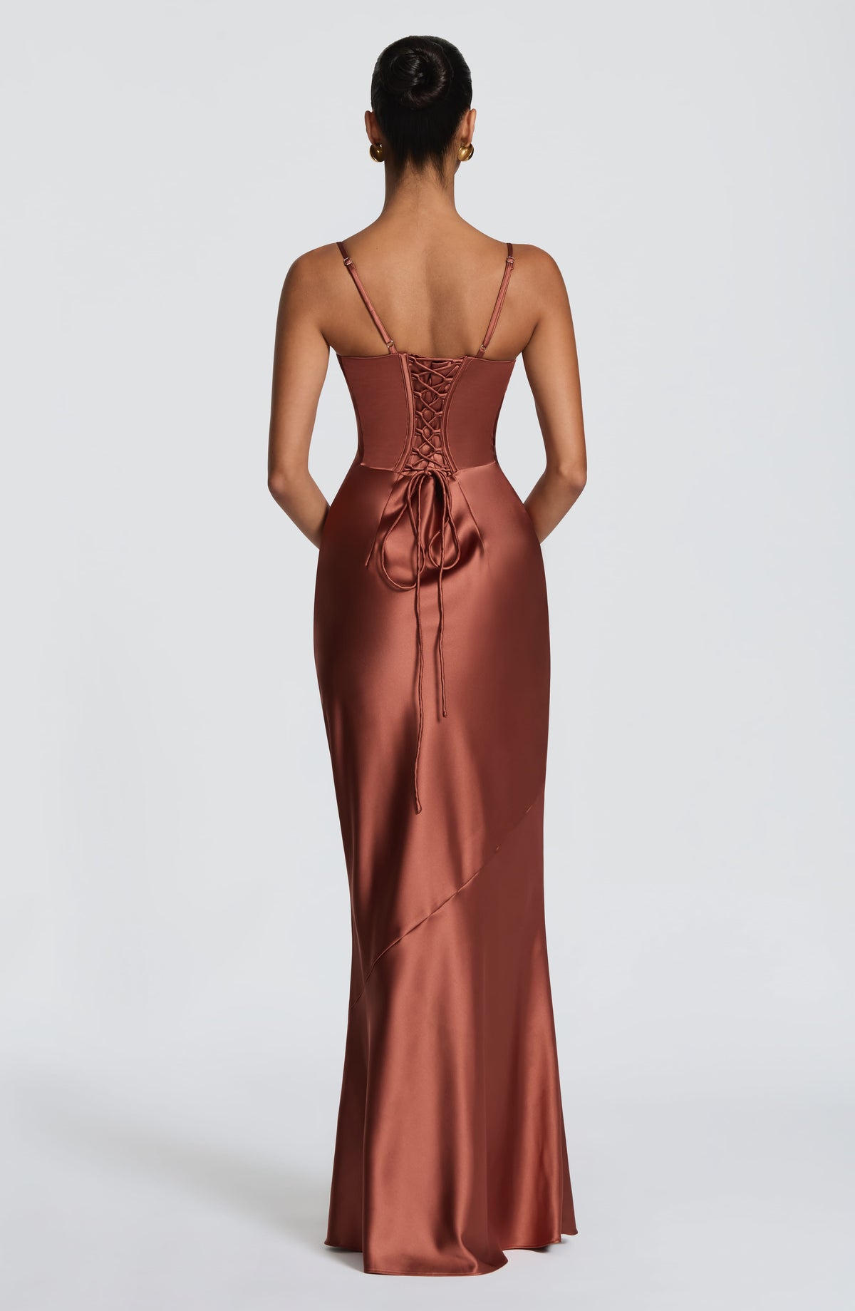 Amorella Maxi Dress in Rust