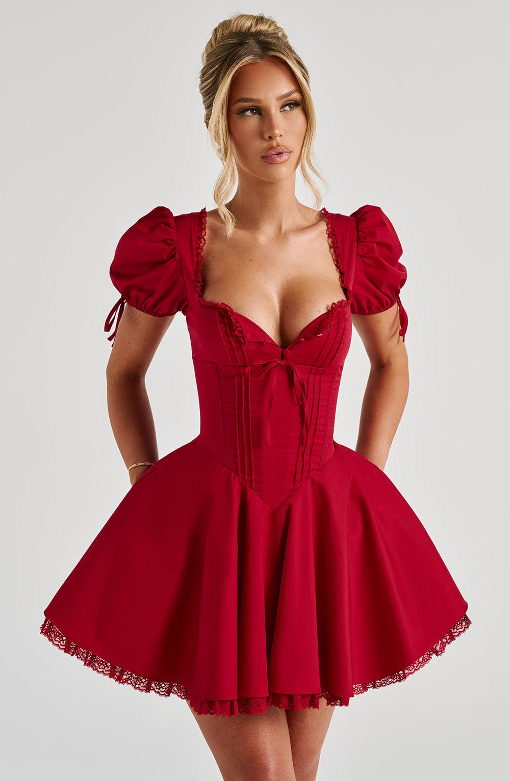 Anaya Mini Dress in Red