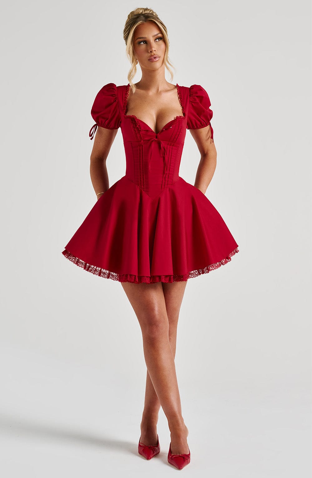 Anaya Mini Dress in Red