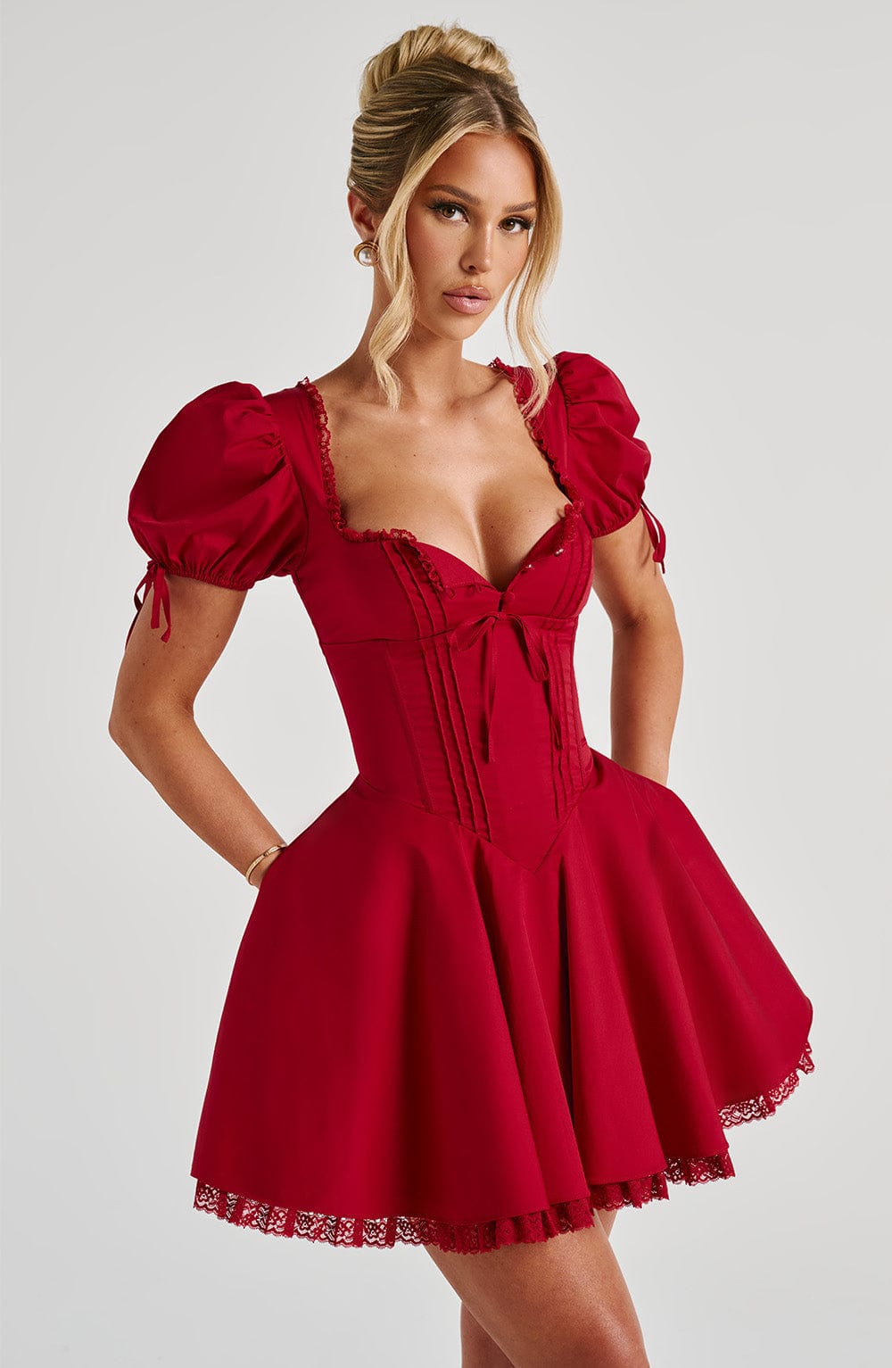 Anaya Mini Dress in Red