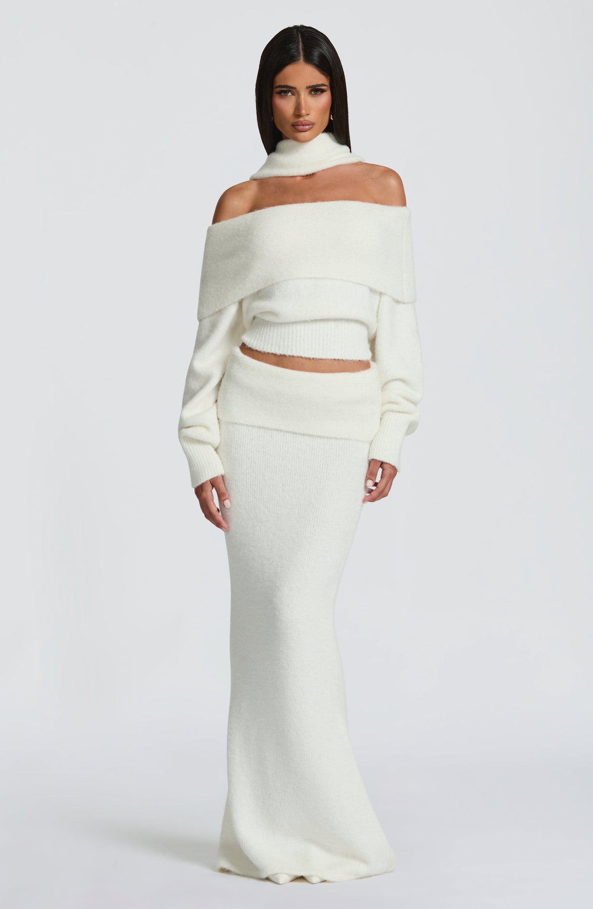Andra Maxi Skirt in Ivory