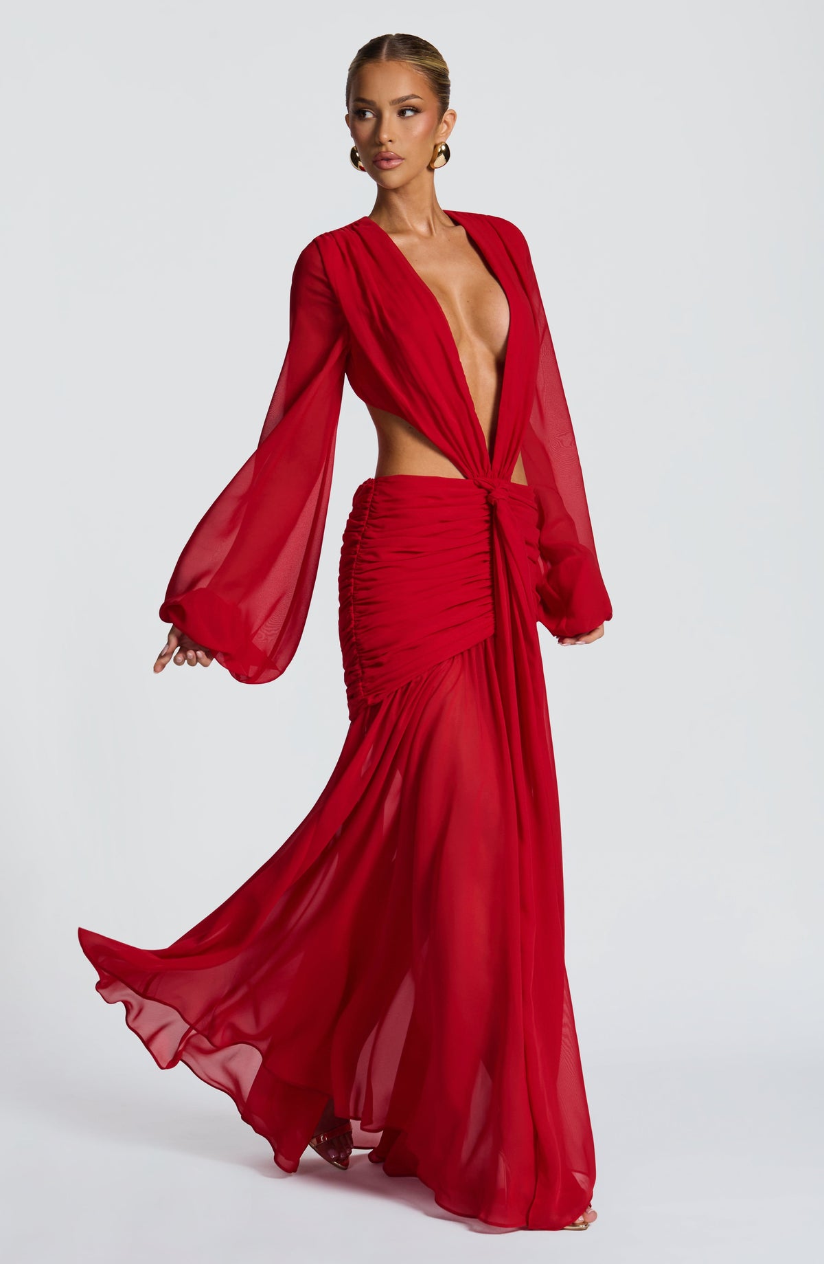 Andreia Maxi Dress in Red