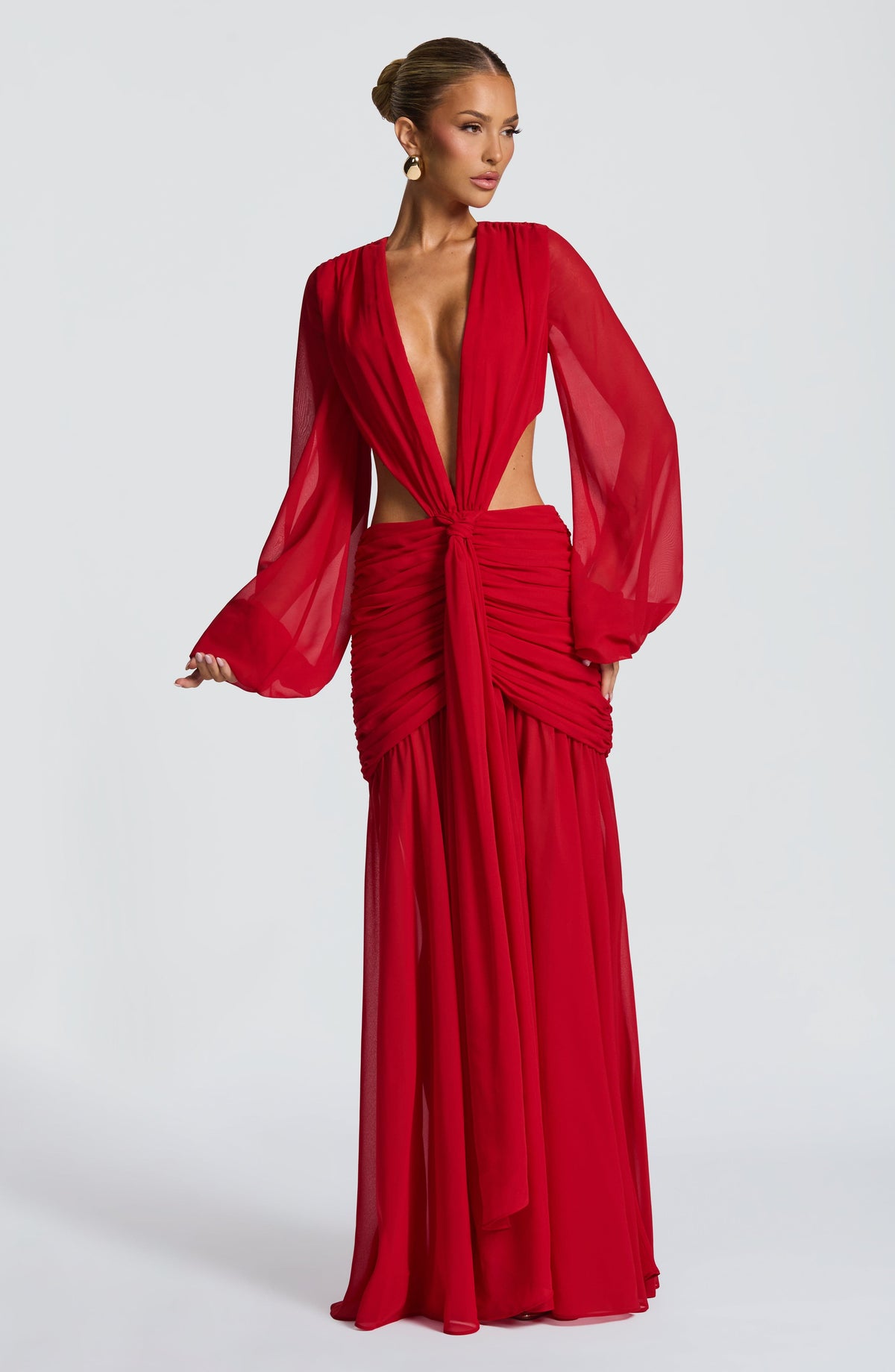 Andreia Maxi Dress in Red