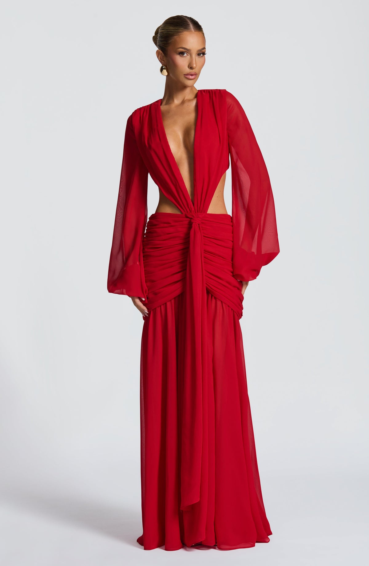 Andreia Maxi Dress in Red