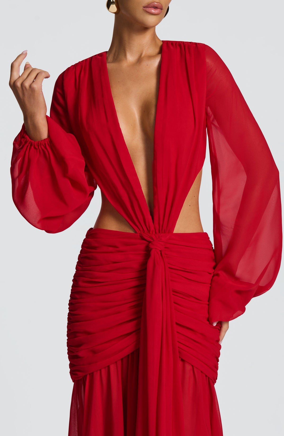 Andreia Maxi Dress in Red