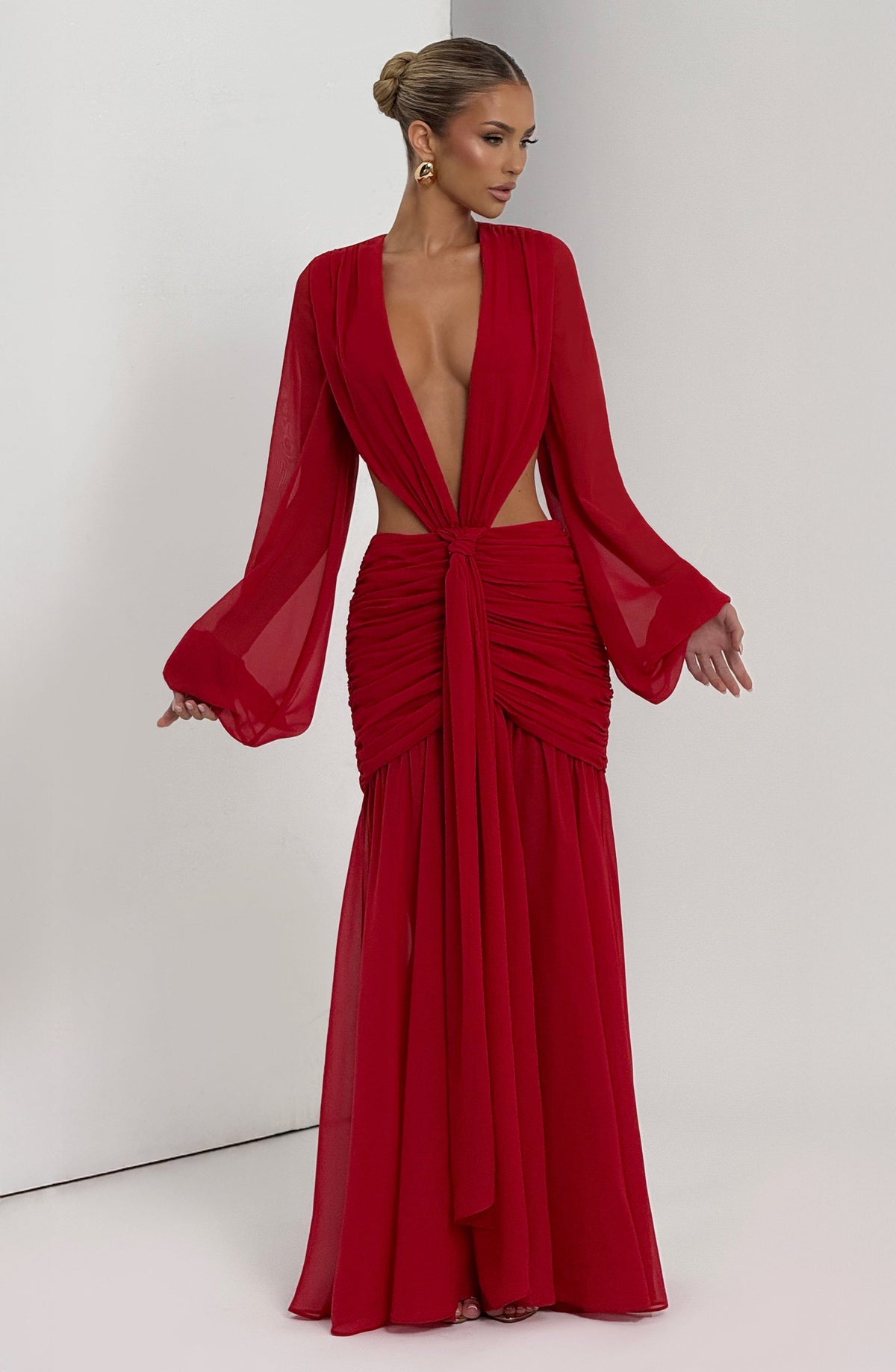 Andreia Maxi Dress in Red