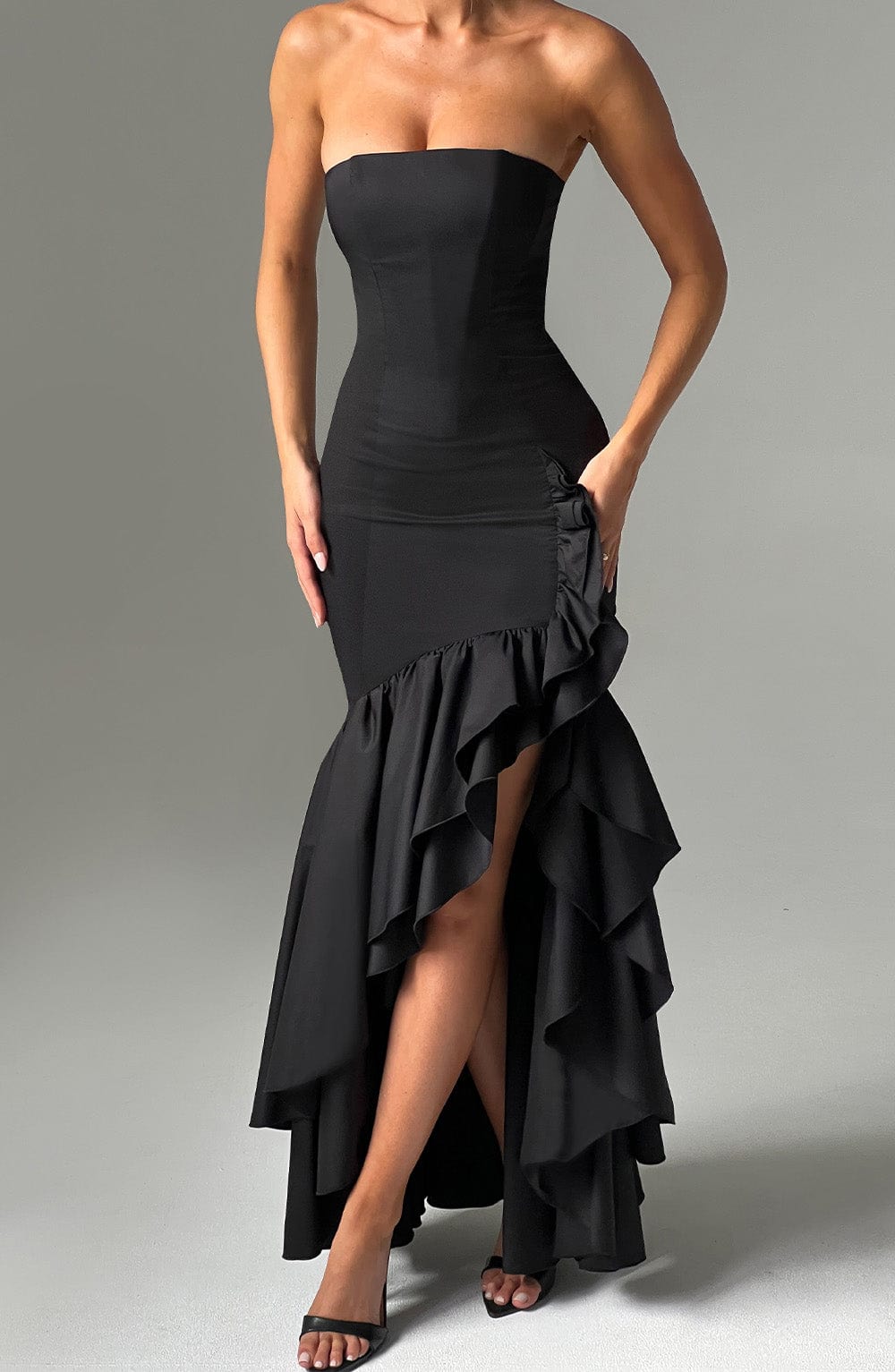 Angelique Maxi Dress in Black