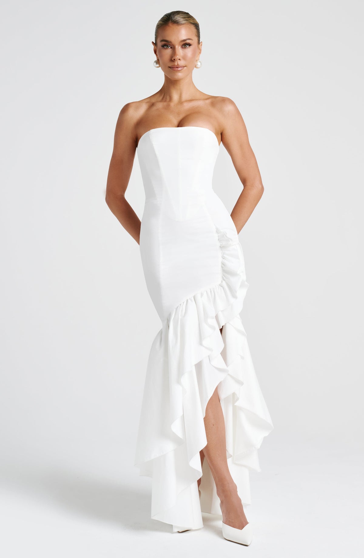 Angelique Maxi Dress in Ivory