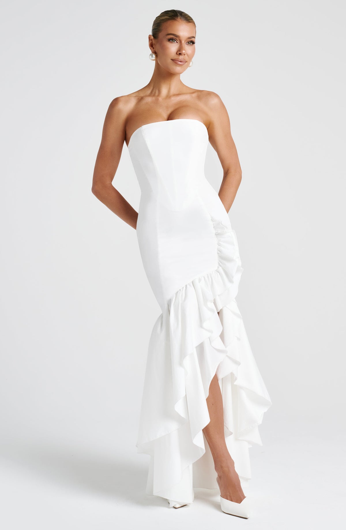 Angelique Maxi Dress in Ivory