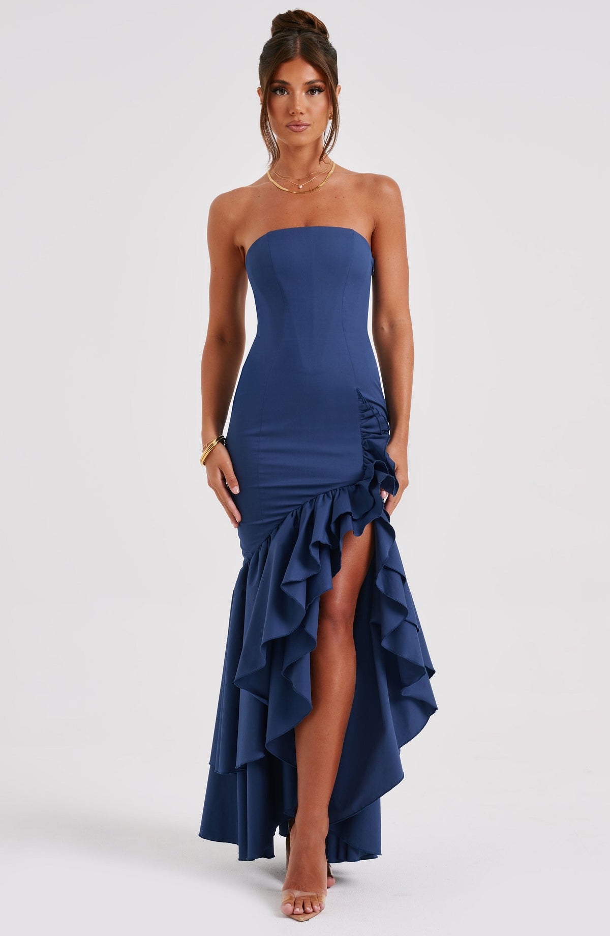 Angelique Maxi Dress in Navy