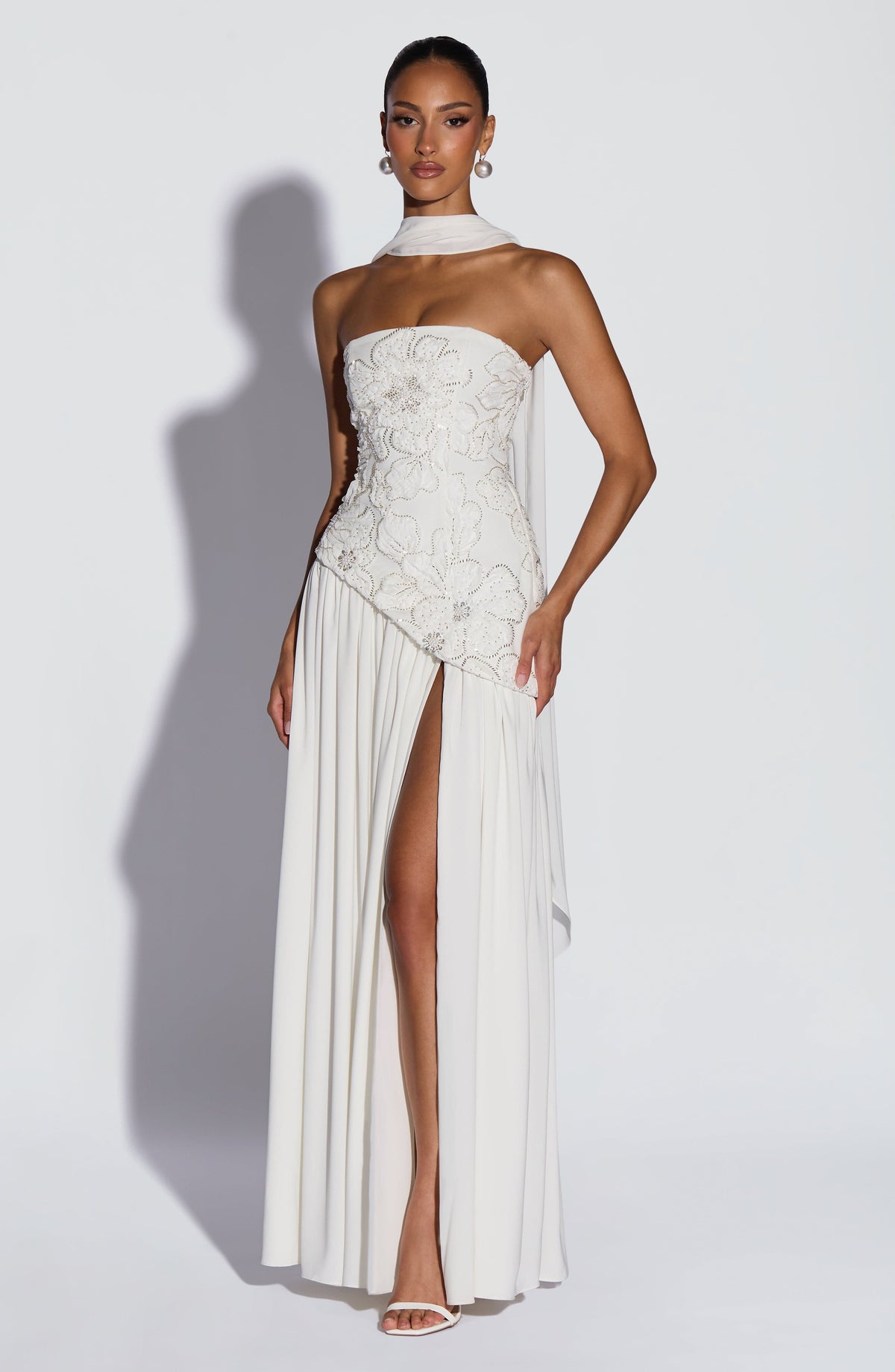 Anneka Maxi Dress in Ivory