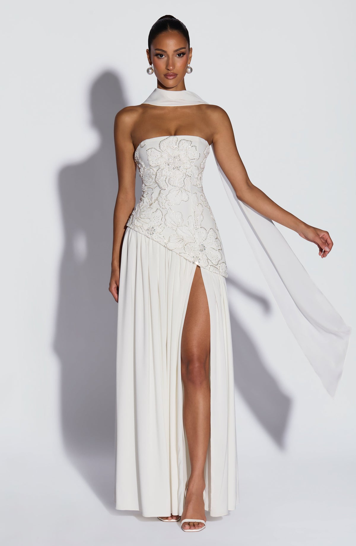 Anneka Maxi Dress in Ivory