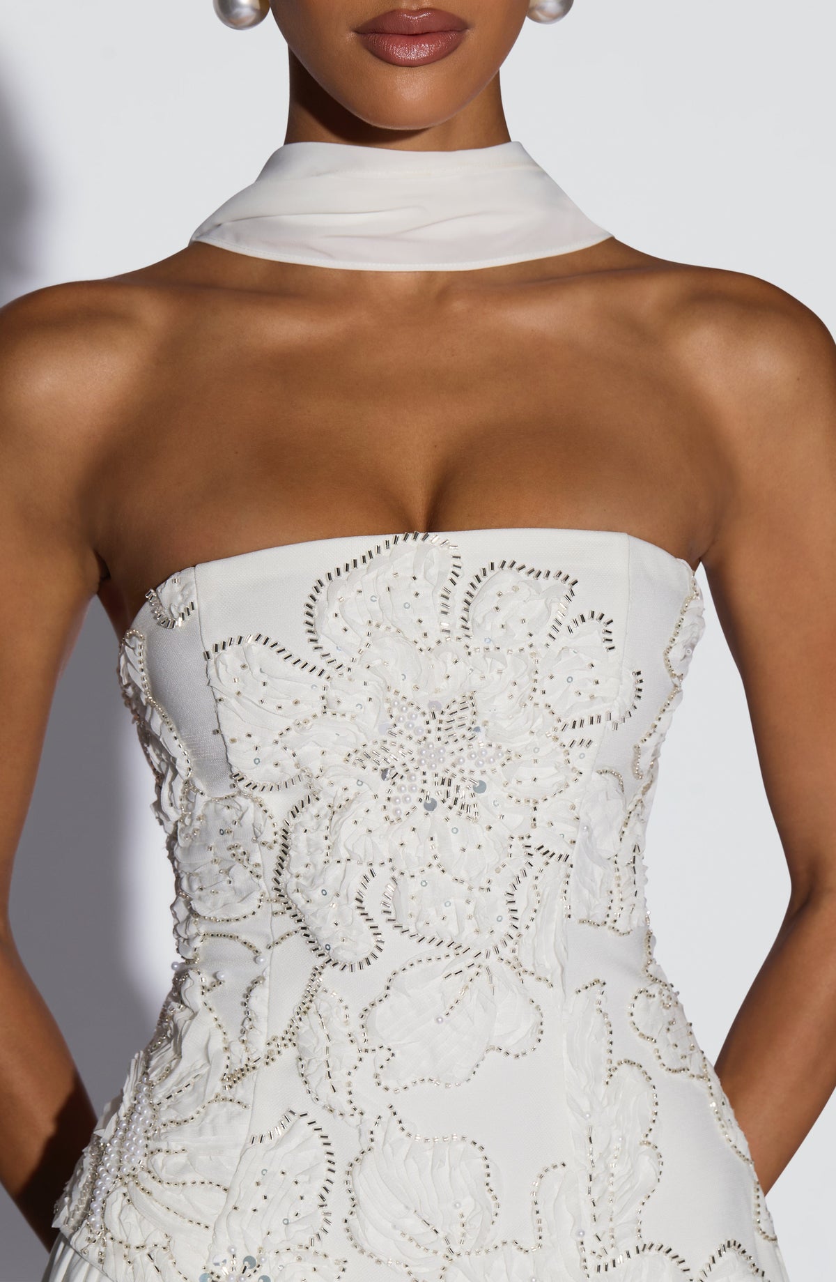 Anneka Maxi Dress in Ivory
