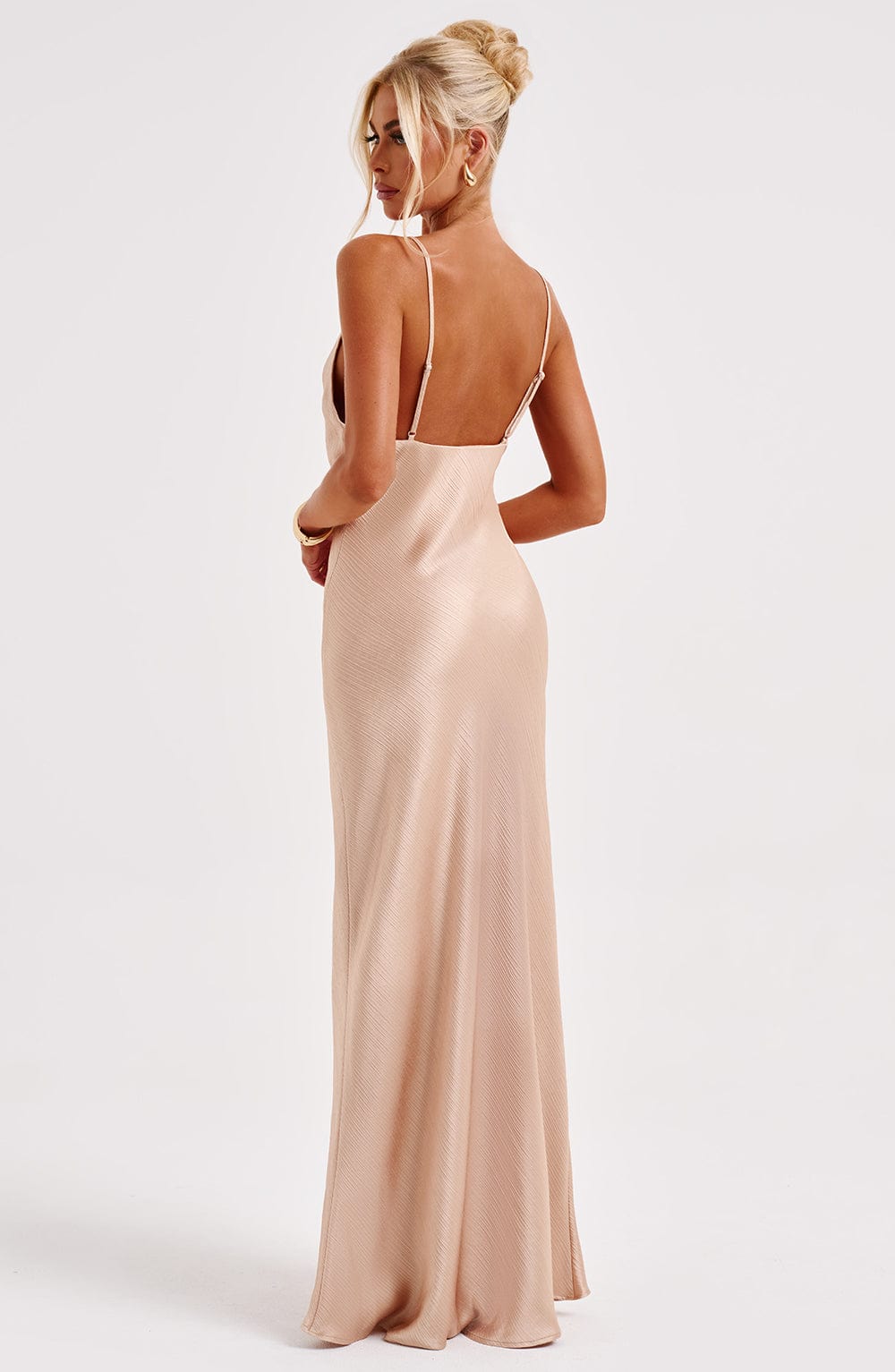 Anya Maxi Dress in Champagne