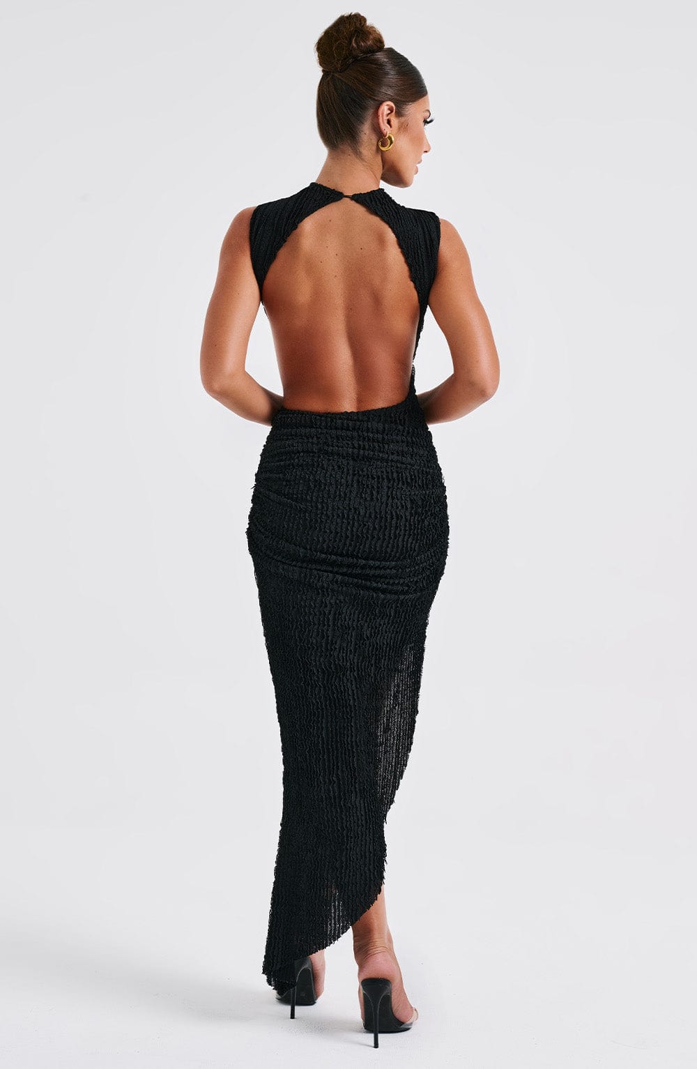 Aphaia Midi Dress in Black