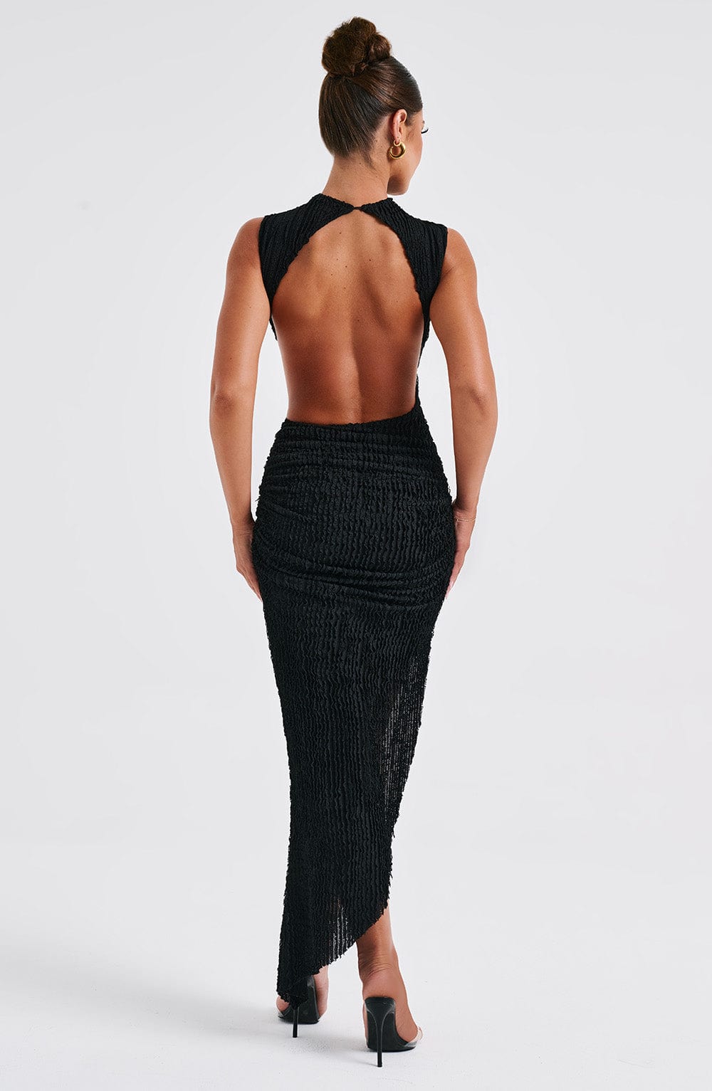 Aphaia Midi Dress in Black