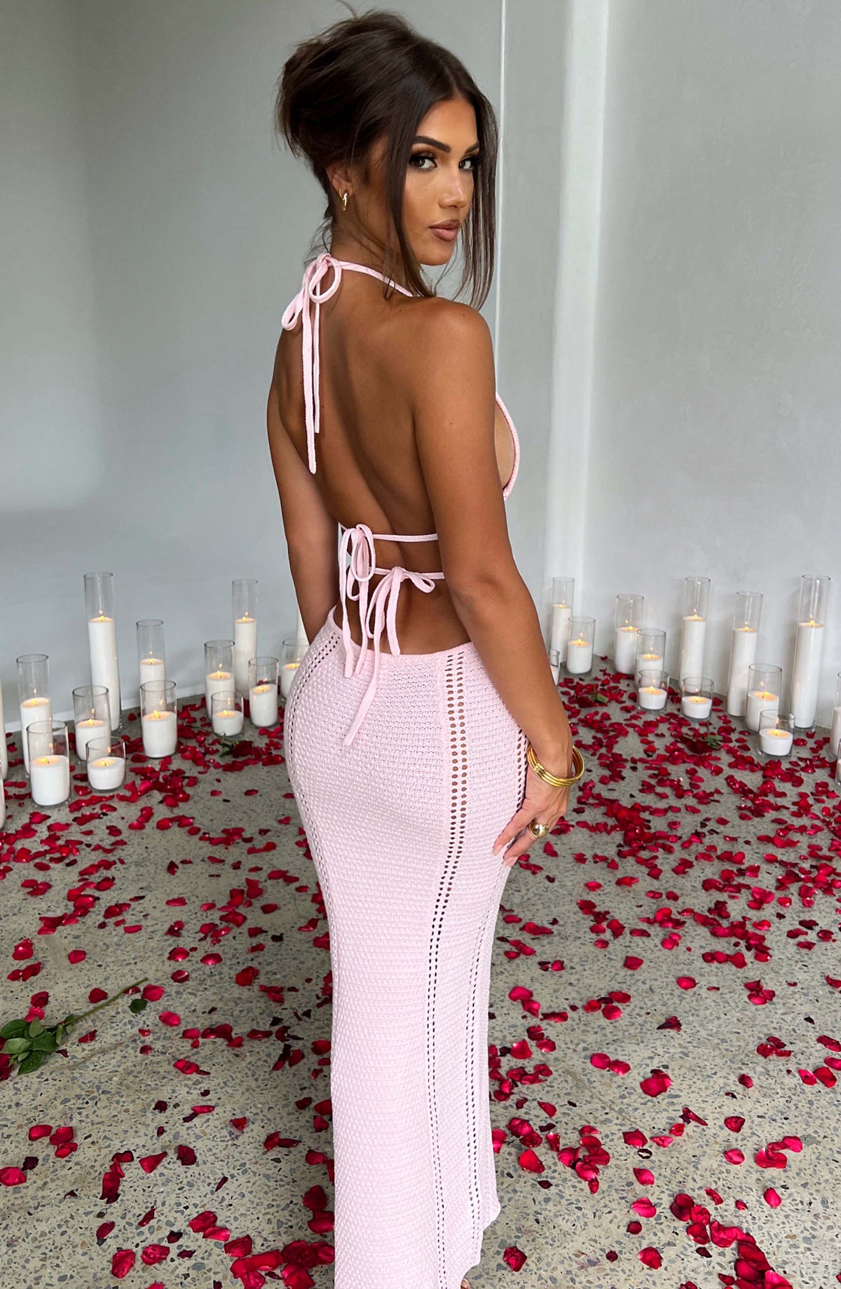 Arden Maxi Dress in Blush