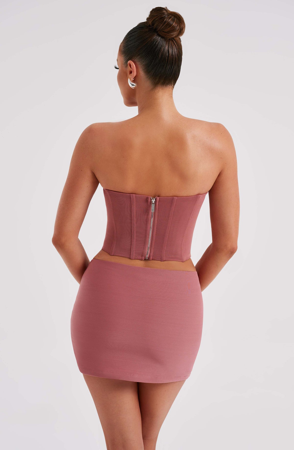 Aria Mini Skirt in Rose Pink