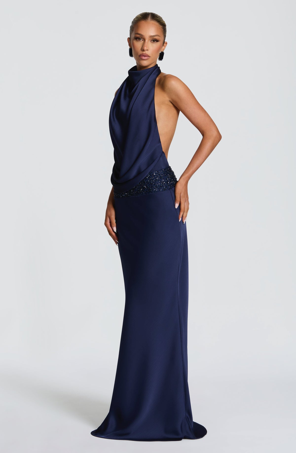 Armelle Maxi Dress in Navy