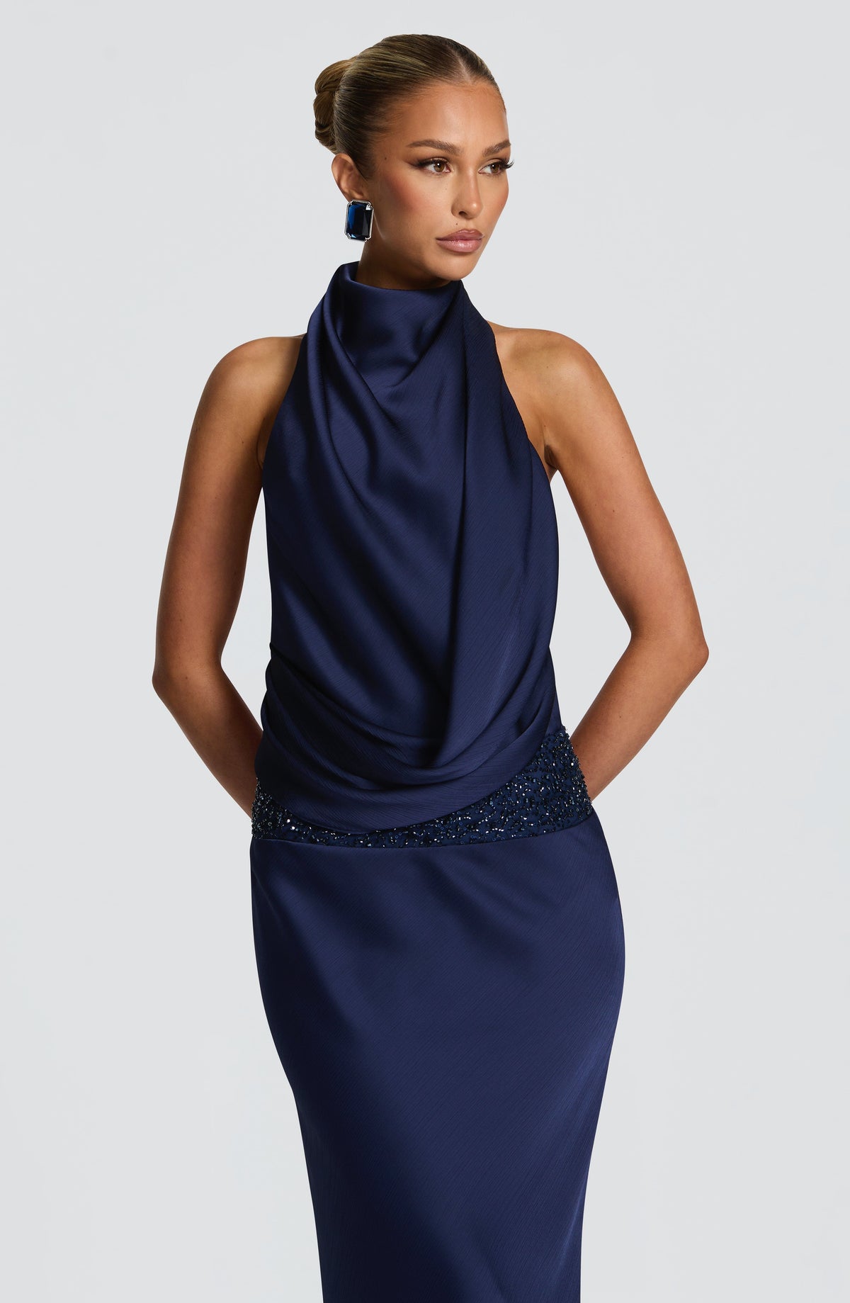 Armelle Maxi Dress in Navy
