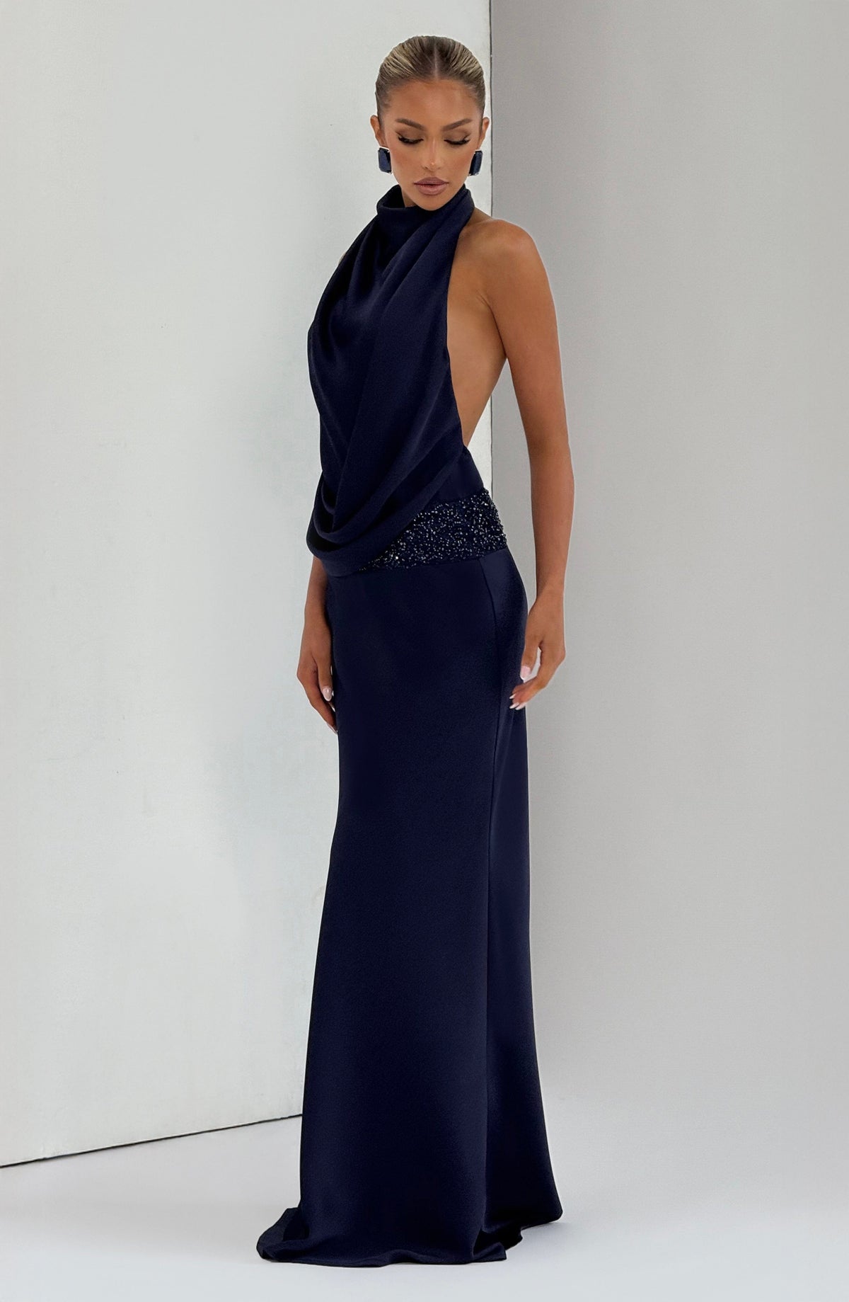 Armelle Maxi Dress in Navy