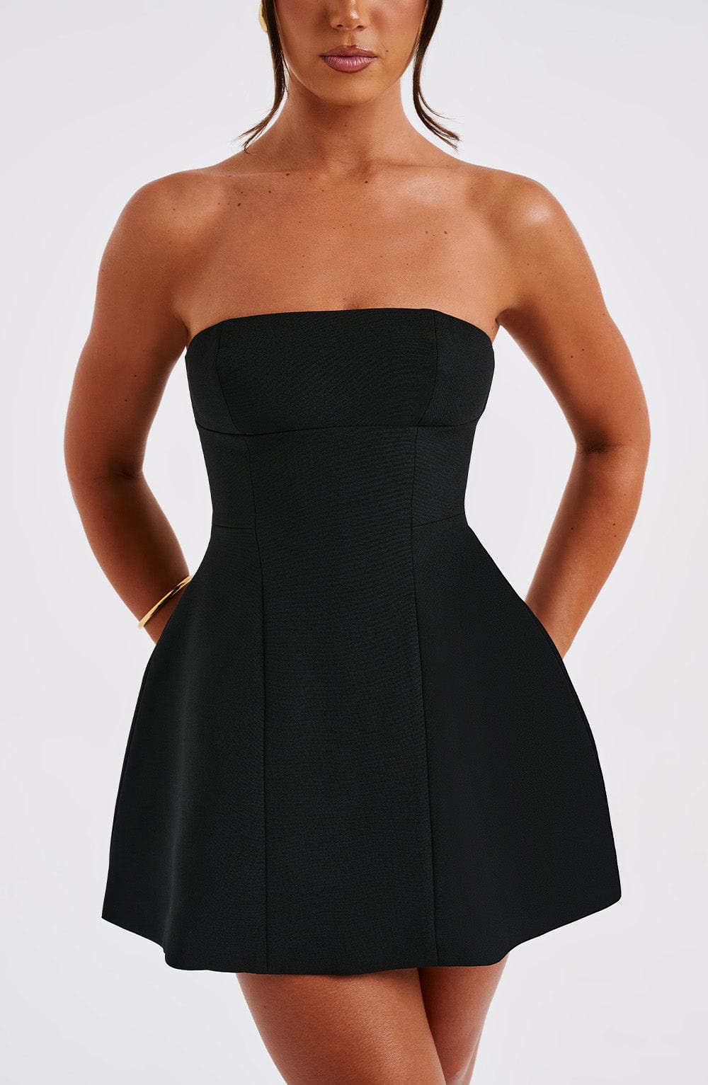 Asha Mini Dress in Black