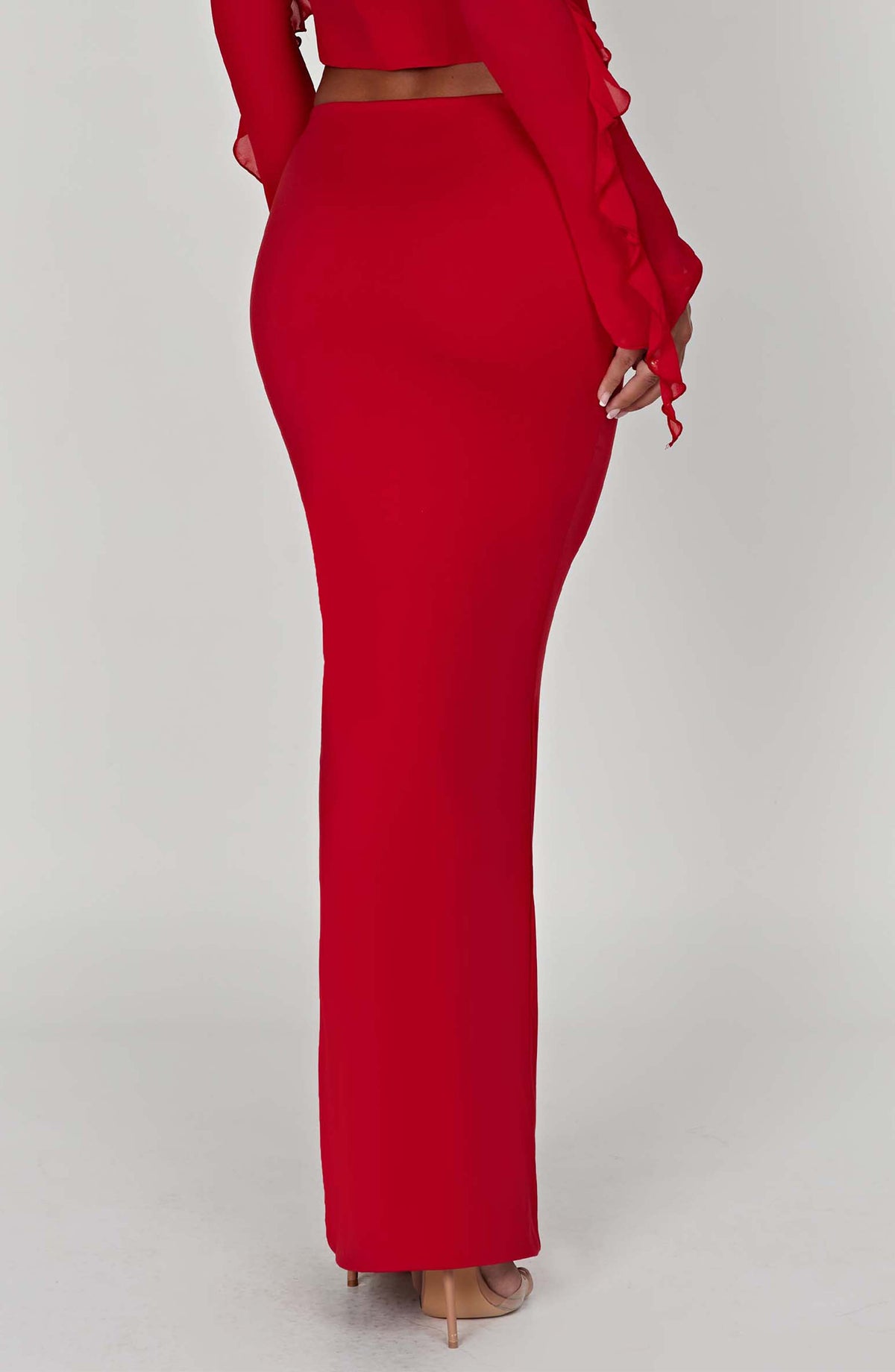 Astara Maxi Skirt in Red
