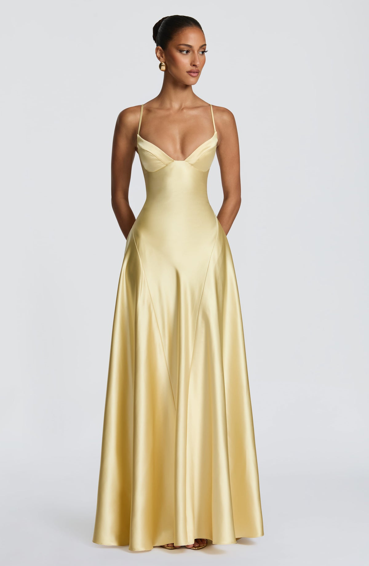 Asterin Maxi Dress in Lemon